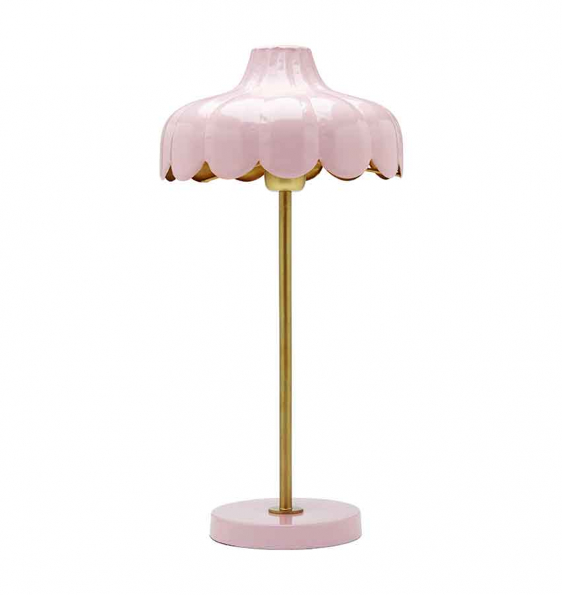 Wells bordslampa rosa/guld 50 frn varumkret PR Home
