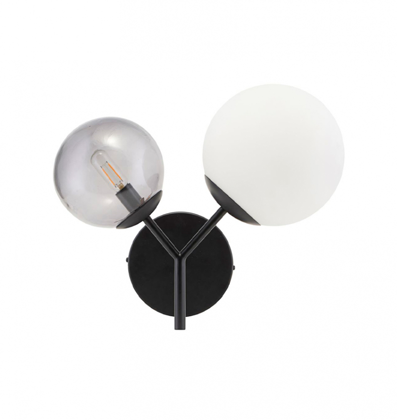 Vgglampa Twice svart i gruppen Belysning / Designlampor hos Calixter AB (Gb0128)