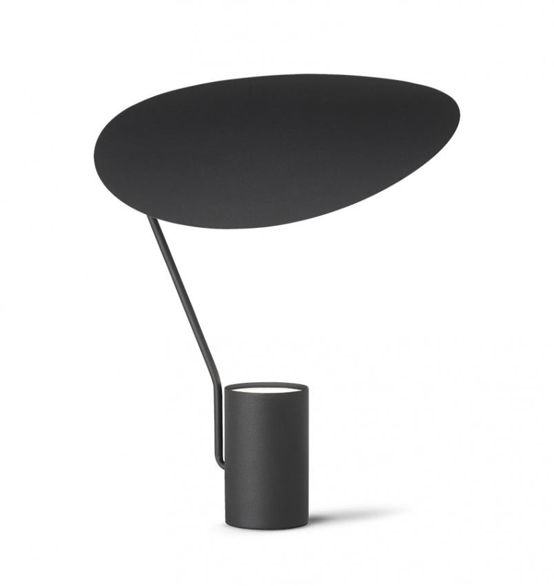 Ombre bordslampa svart