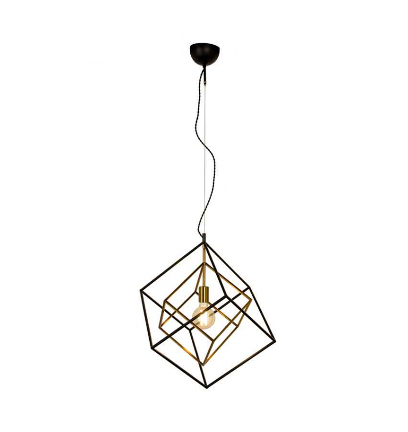 Cubes taklampa svart