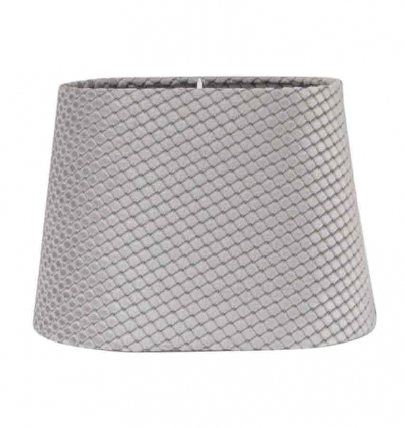 Omera lampskärm ruta i elegant grå färg 27cm från designermärket PR Home