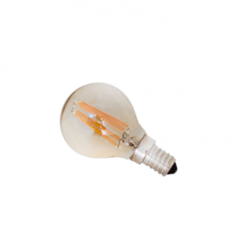 E14 LED dimbar 4W Ø45mm Amber