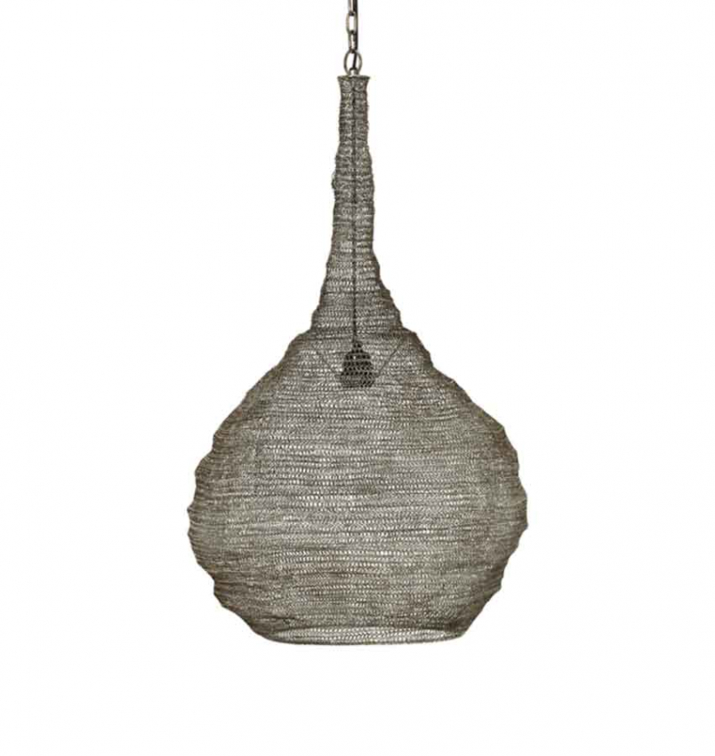 Kimberley design-taklampa i antiksilver 80 cm frn designermrket PR Home