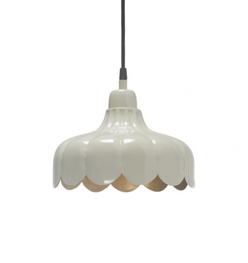 Wells taklampa beige/guld 24