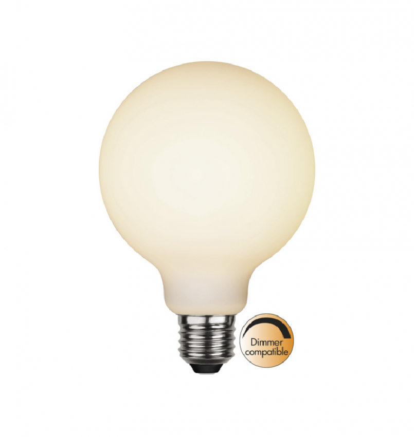 LED-Lampa E27 G95 Opaque