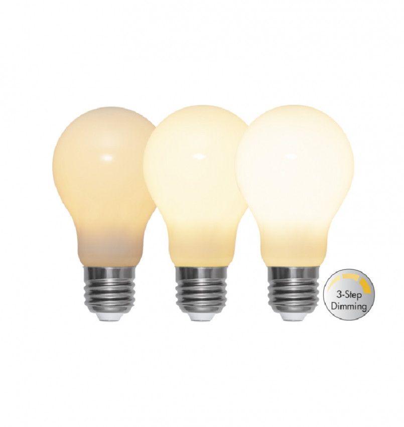 LED-Lampa E27 OPAQUE 3-STEP