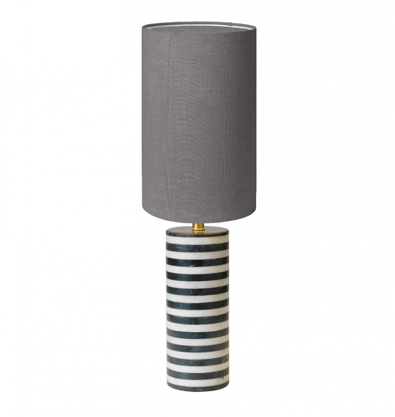 Bordslampa  - Cleo bordslampa mamor inkl. grå skärm