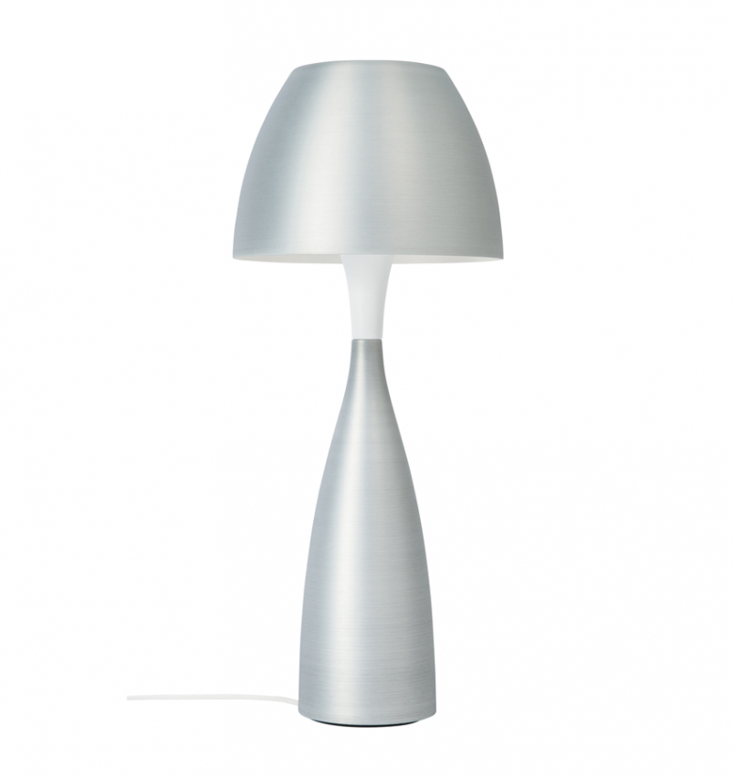 Bordslampa  - Bordslampa Anemon stor silveroxid