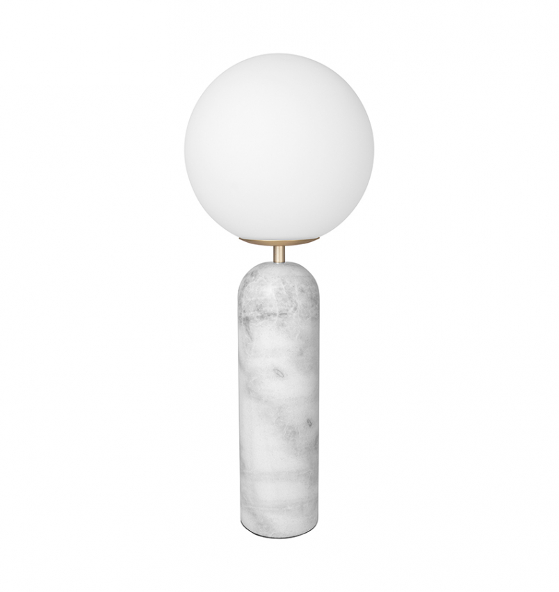 Trendiga bordslampa Torrano vit marmor frn varumrket Globen Lighting
