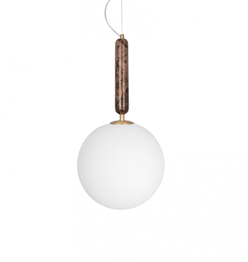Stilrena takpendeln Torrano brun marmor 30cm frn varumrket Globen Lighting