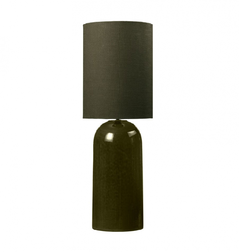 Bordslampa  - Asla bordslampa grön inkl. olivgrön skärm