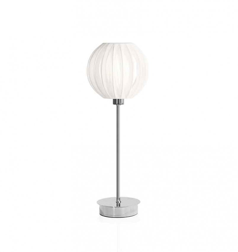 Bordslampa Plastband vit/krom frn varumrket Globen Lighting