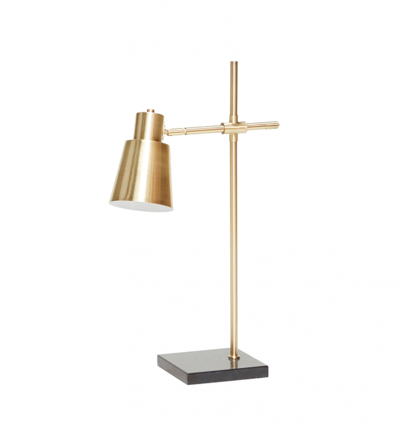Bordslampa  - Bordslampa skrivbord mässing/svart
