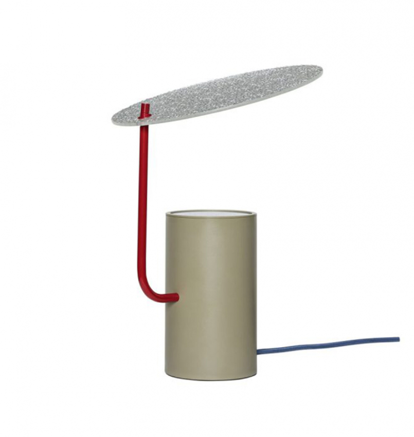 Disc Bordslampa Khaki/Röd