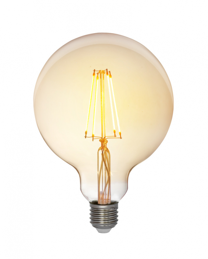 LED E27 Globe Guld 125 5W