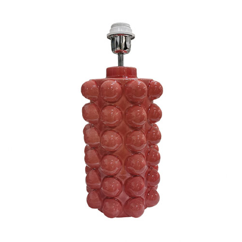 Bubbels lampfot/bordslampa rosa medium