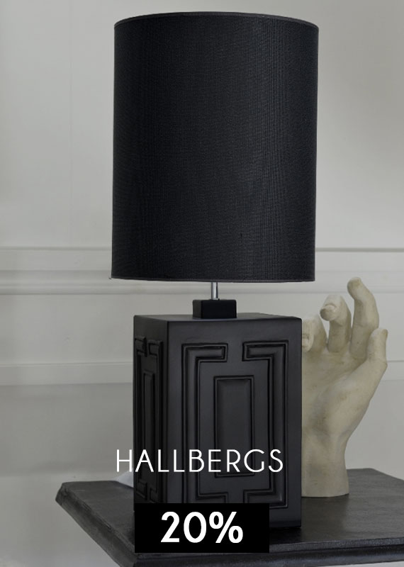 Handla snygga taklampor och bordslampor frn Hallbergs belysning under black week
