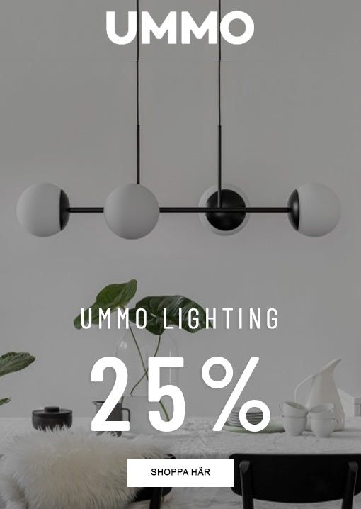 Lampor och belysning från Ummo lighting med 25% rabatt under Black Week