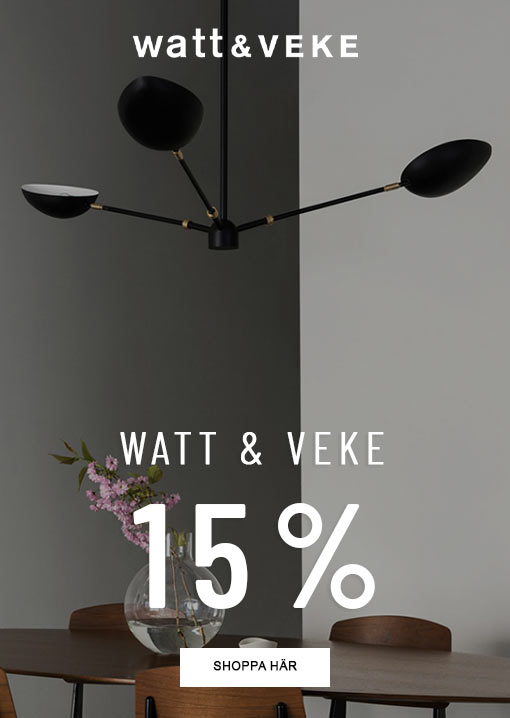 Fynda designlampor från Watt & Veke med 15% rabatt under black week hos Calixter.se