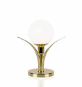 lyxiga bordslampan Savoy i mssing frn varumrket Globen Lighting