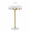 Wells handgjorda bordslampa vit och guld 50cm frn knda varumrket PR Home