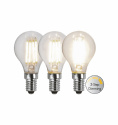 E14 LED gldlampa med inbyggd dimmer, klarglas 