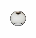 Gloria rökfärgad glaskupa, rund design med plats för lamp upphänge